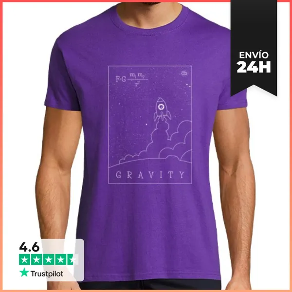 Camiseta Hombre Clásica Gravity LaTostadora