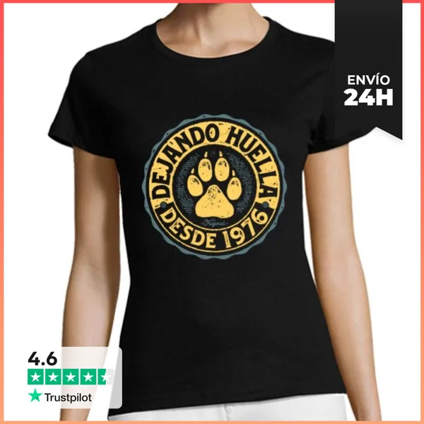 Camiseta Mujer Clásica Dejando Huella Desde 1976 LaTostadora