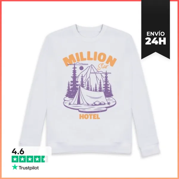 Sudadera Unisex Hotel De Millones De Estrellas LaTostadora
