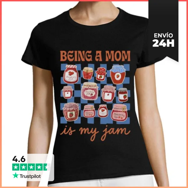 Camiseta Mujer Clásica Ser Mamá Es Lo Mío Humor De Madres