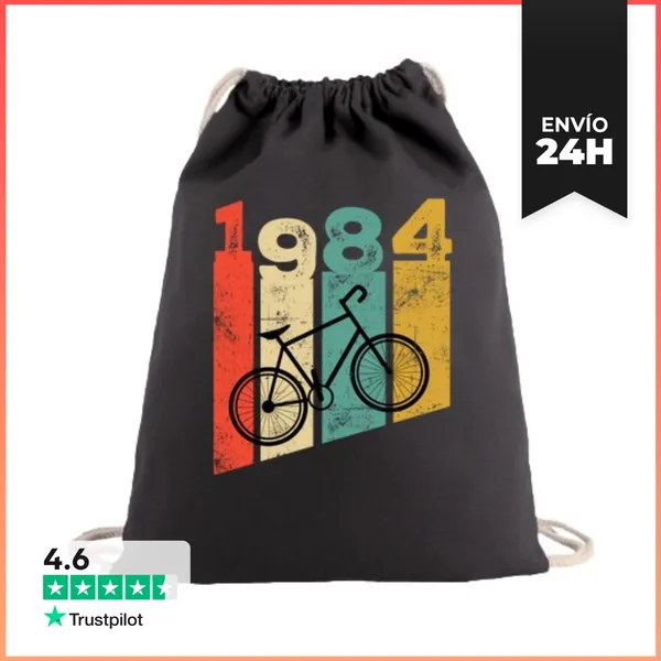 Mochila Saco Con Cuerdas 1984 Vintage LaTostadora