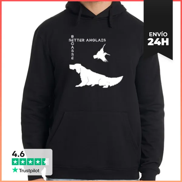 Sudadera Unisex Con Capucha Setter Y Woodcock LaTostadora