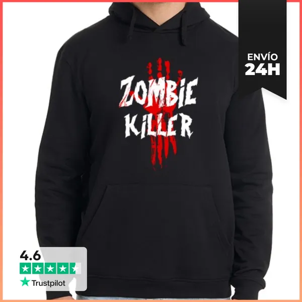 Sudadera Unisex Con Capucha Zombie Killer LaTostadora