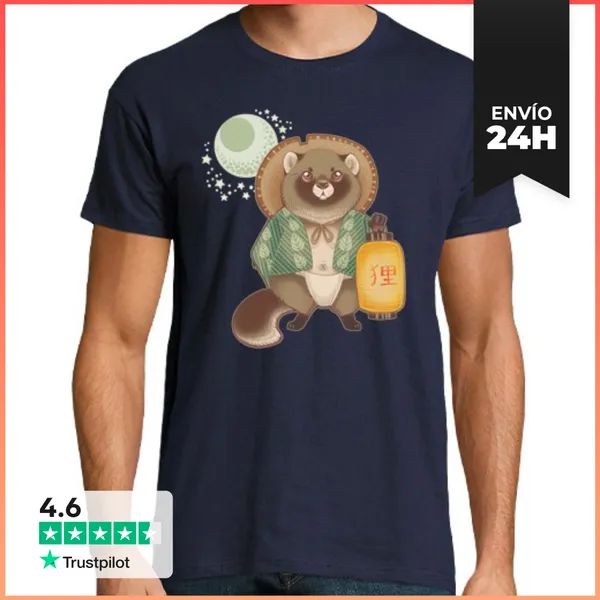Camiseta Hombre Clásica Tanuki LaTostadora