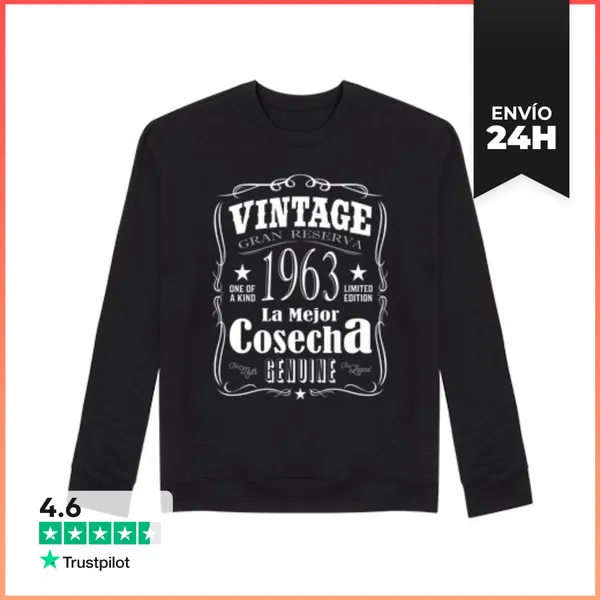 Sudadera Unisex La Mejor Cosecha 1963 LaTostadora