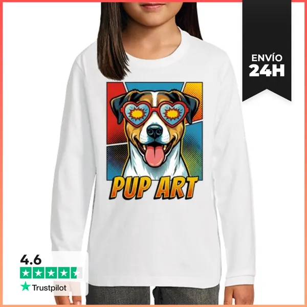 Camiseta Manga Larga Para Niños Perro De Granja Danés Sueco Retro