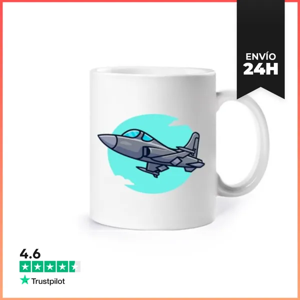 Taza Avión-caza LaTostadora
