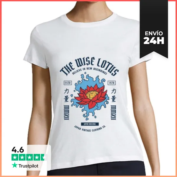 Camiseta Mujer Clásica The Wise Lotus 2 LaTostadora