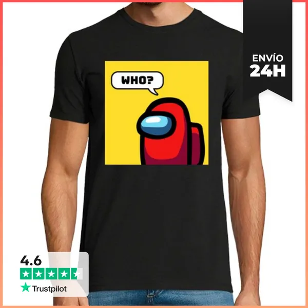 Camiseta Hombre Clásica Among Us WHO LaTostadora