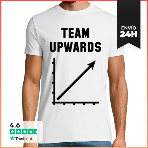 Camiseta Hombre Clásica Team Upwards - Success - Progress - Black