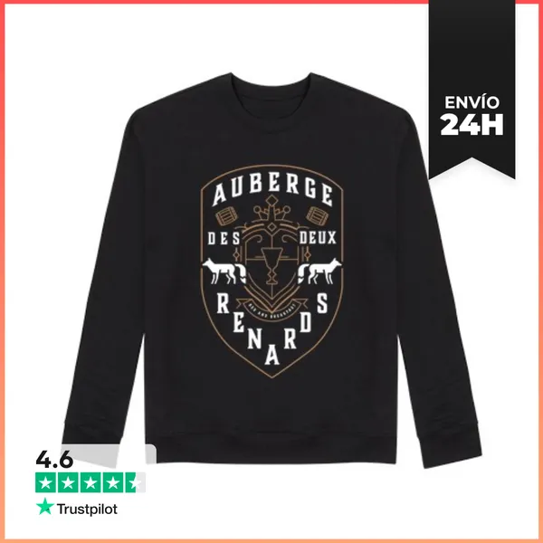 Sudadera Unisex Hostal De Los Dos Zorros LaTostadora