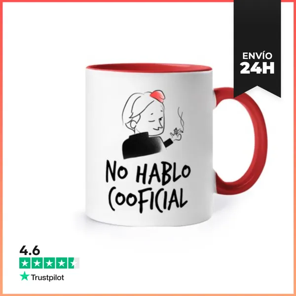 Taza De Colores Taza No Hablo Cooficial LaTostadora