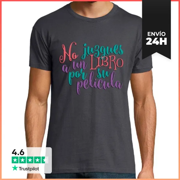 Camiseta Hombre Clásica No Juzgues A Un Libro LaTostadora