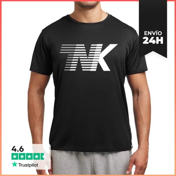 Camiseta Deportiva Hombre Hombre, Deportiva, Negro LaTostadora