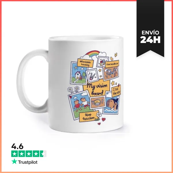 Taza Vision Board Manifestar LaTostadora
