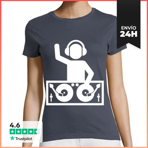 Camiseta Mujer Clásica DJ LaTostadora