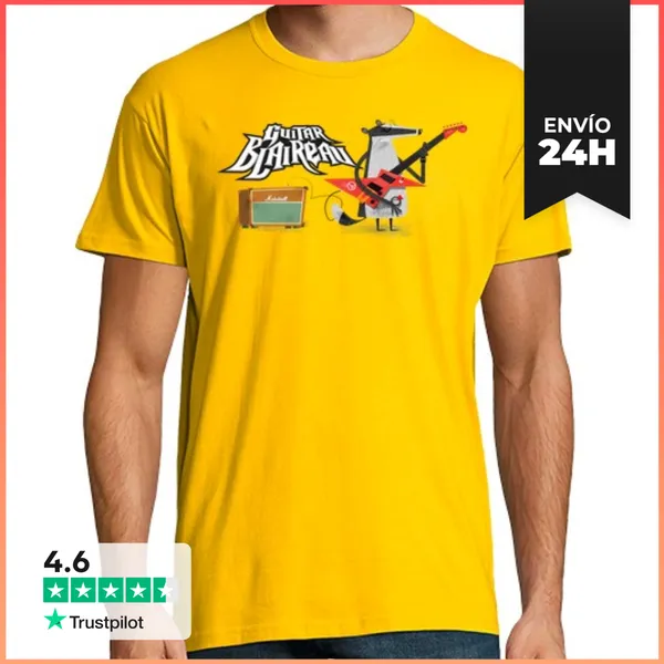 Camiseta Hombre Clásica Tejón De Guitarra LaTostadora