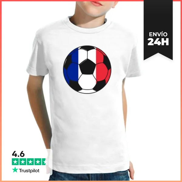Camiseta Clásica Para Niños Equipo De Fútbol Francia LaTostadora