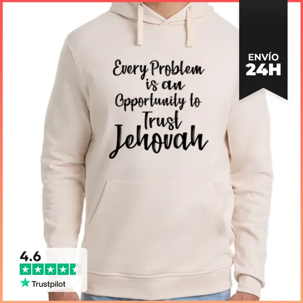 Sudadera Unisex Con Capucha Confía En Jehová Jw Ministerio De