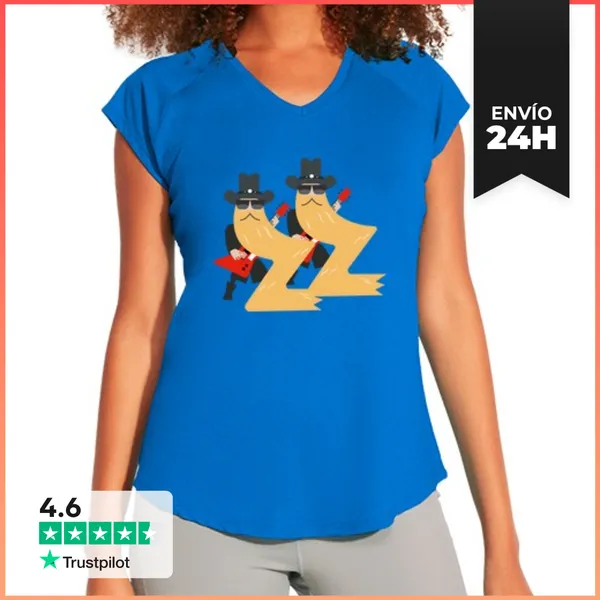 Camiseta Deportiva Mujer Zz Top LaTostadora