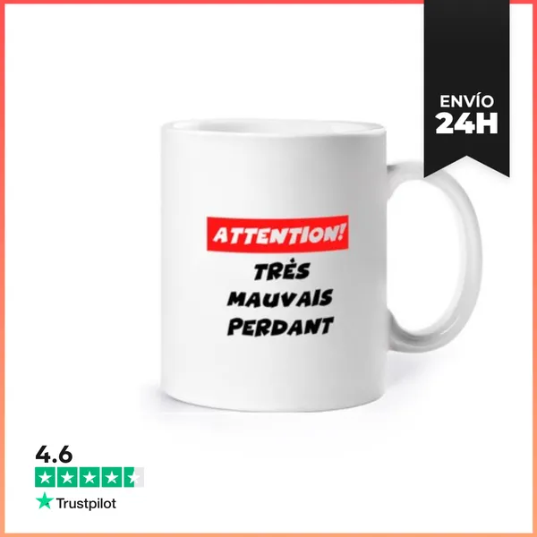 Taza Cuidado Muy Mal Perdedor LaTostadora