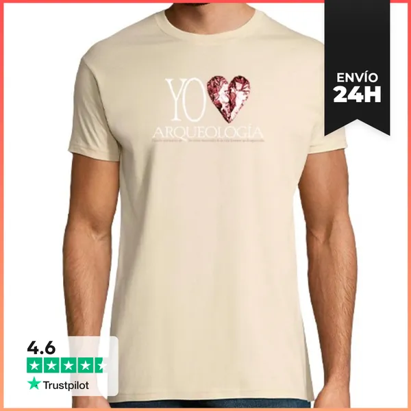 Camiseta Hombre Clásica I Love Arqueología LaTostadora