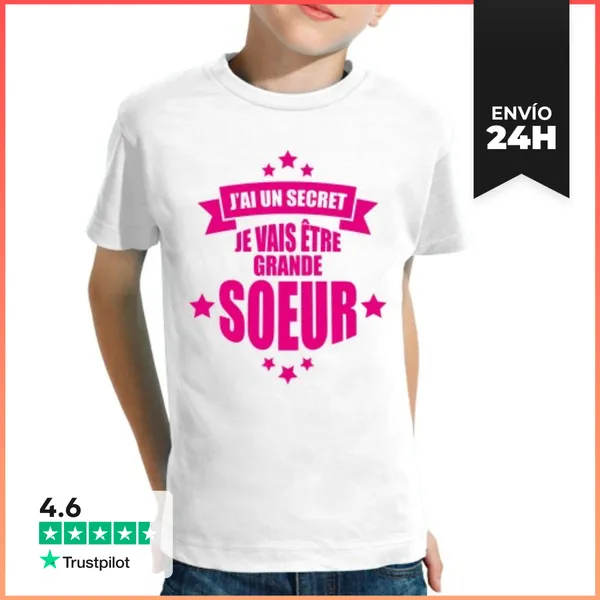 Camiseta Clásica Para Niños Tengo Un Secreto, Voy A Ser Una