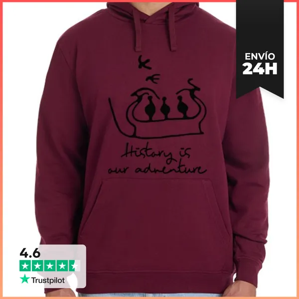 Sudadera Unisex Con Capucha La Historia Es Nuestra Aventura,