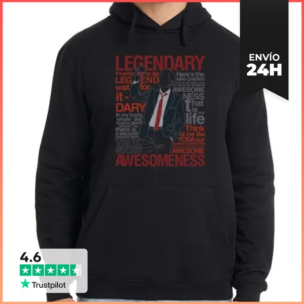 Sudadera Unisex Con Capucha Barney Stinson - Legendary T-Shirt Of