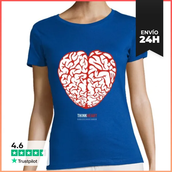 Camiseta Mujer Clásica Think Heart 02 LaTostadora