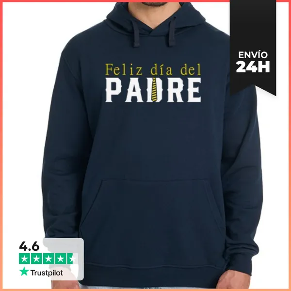 Sudadera Unisex Con Capucha Día Del Padre Regalo Feliz Día Del