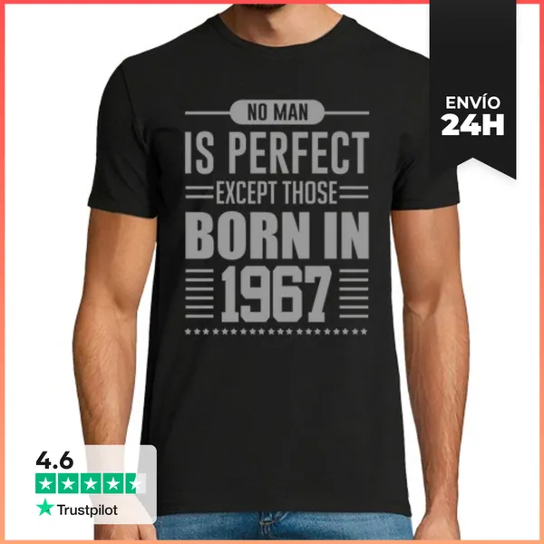 Camiseta Hombre Clásica Ningún Hombre Es Perfecto Excepto Los