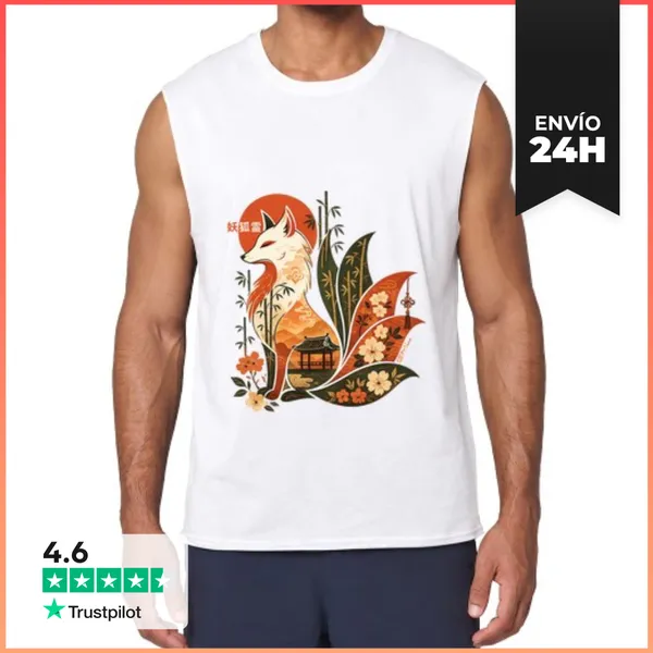 Camiseta Sin Mangas Kitsune LaTostadora