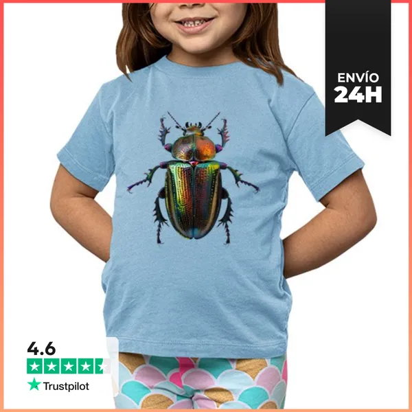 Camiseta Clásica Para Niños Escarabajo Brillante LaTostadora