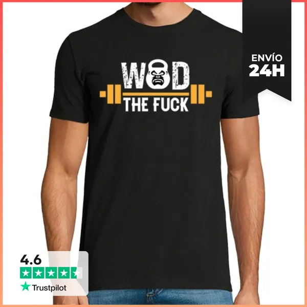 Camiseta Hombre Clásica Wod Entrenamiento Del Día Deporte Humor