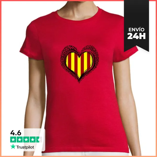 Camiseta Mujer Clásica Cor Català LaTostadora