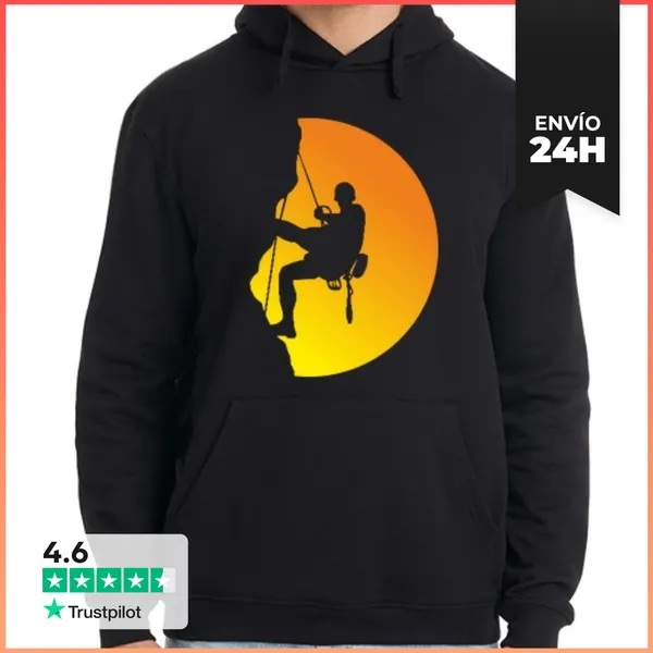 Sudadera Unisex Con Capucha Hombre, Jersey Con Capucha, Negro