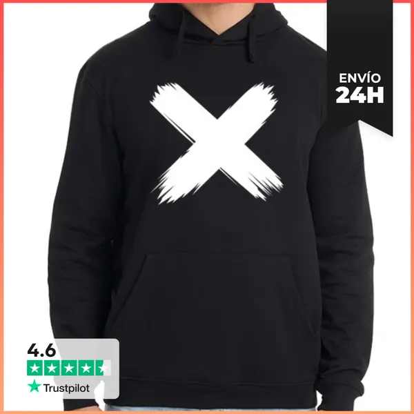 Sudadera Unisex Con Capucha Hombre, Jersey Con Capucha, Negro