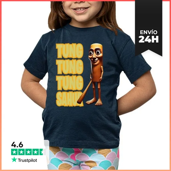 Camiseta Clásica Para Niños Tung Tung Tung Sahur LaTostadora