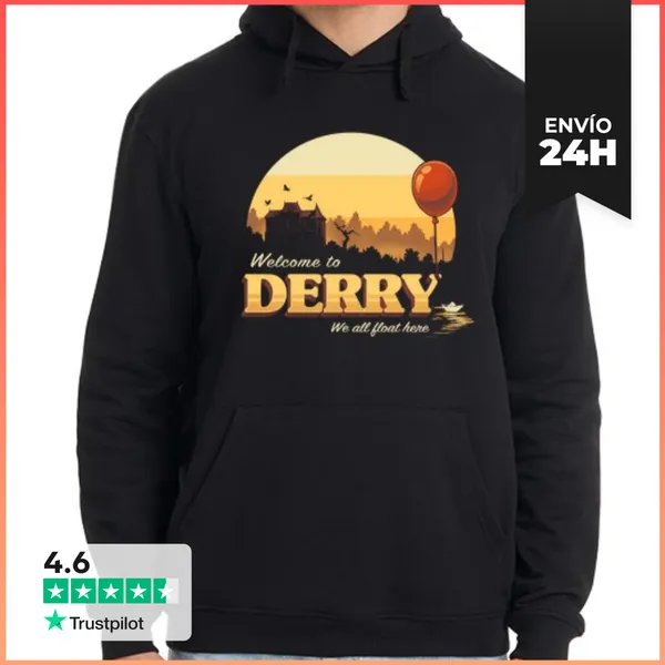 Sudadera Unisex Con Capucha Welcome To Derry - It Pennywise Clown