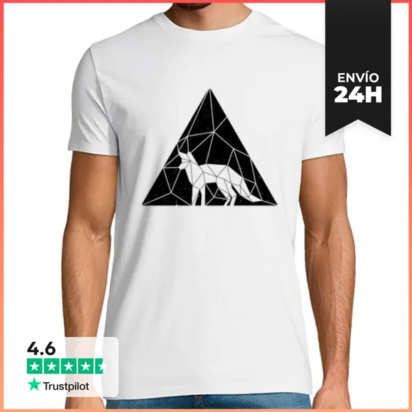 Camiseta Hombre Clásica Hombre - Zorro Triangulo LaTostadora