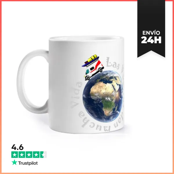 Taza LA VIDA DA MUCHAS VUELTAS LaTostadora
