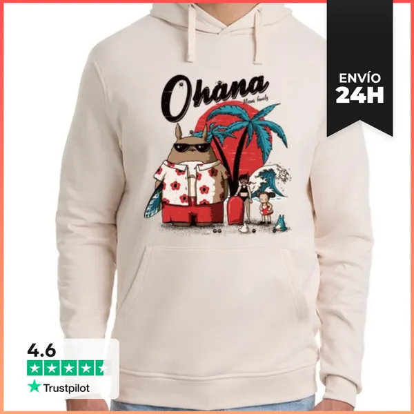 Sudadera Unisex Con Capucha Ohana LaTostadora