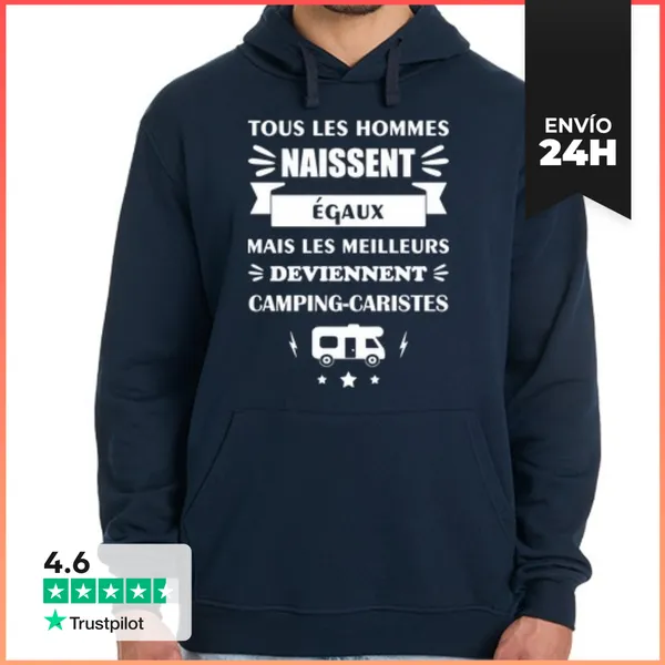 Sudadera Unisex Con Capucha Hombre Autocaravana Idea De Regalo
