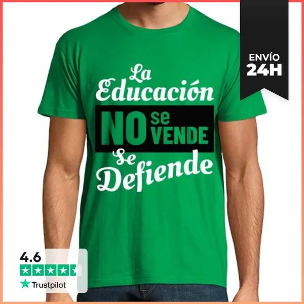 Camiseta Hombre Clásica La Educación NO Se VENDE LaTostadora