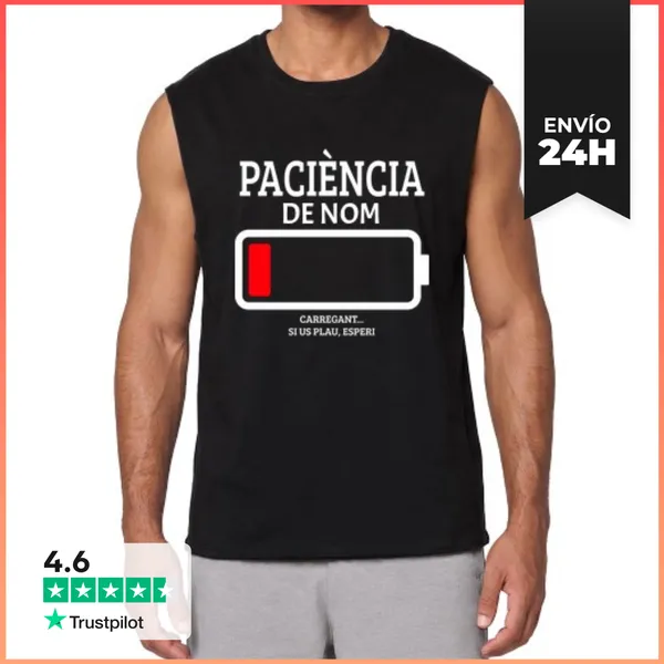Camiseta Sin Mangas Samarreta Sense Mànigues Carregant Paciència