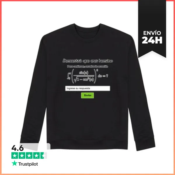 Sudadera Unisex Integral Imposible Sudadera Humor Matemático Para