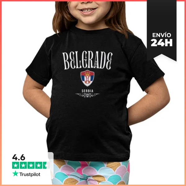 Camiseta Clásica Para Niños Amo Belgrado, Recuerdo De Belgrado