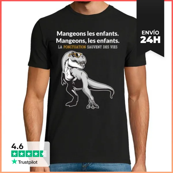 Camiseta Hombre Clásica Puntuación Salvar Vidas Humor LaTostadora