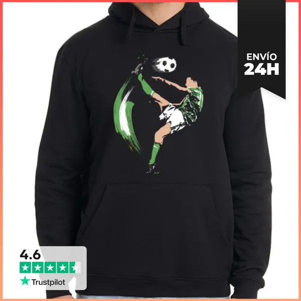 Sudadera Unisex Con Capucha BETIS FÚTBOL Pantalón Blanco